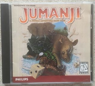 Vintage Jumanji Jungle Adventure Game Pack Windows Cd Rom Pc Game Philips 1996