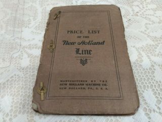 Rare Vintage 1913 Holland Machinery Price List Booklet Farm Machinery