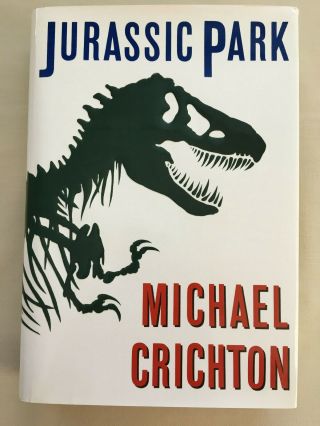 Jurassic Park Michael Crichton 1990 First Trade Edition