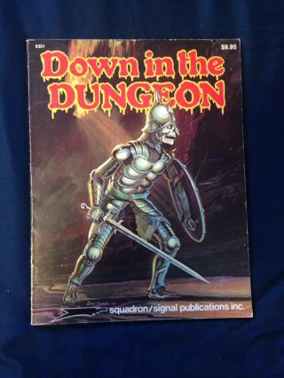 Vintage 1981 Dungeon & Dragons Down In The Dungeon Book Don Greer Rob Stern 6301