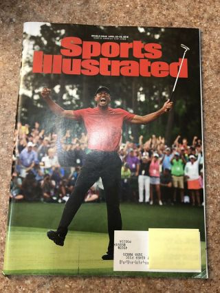 April 22,  2019 Tiger Woods Golf The Masters 5th Green Jacket Sports Illustrated