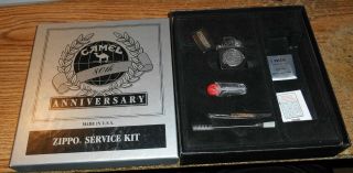 1995 Zippo Camel 80th Anniversary Full Size Lighter Service Kit/nib/very Rare