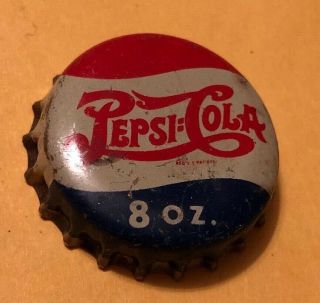 Vintage Rare Early Pepsi Cola Advertising Double Dot 8oz Bottle Cap 2