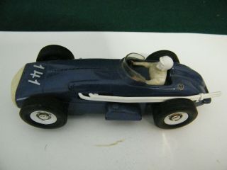 Vintage Marx Slot Car 1/32 Blue Indy Racer