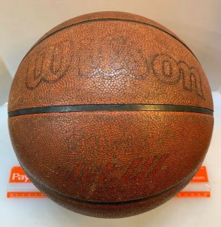 Wilson Jet W Leather Basketball Ball Last Bilt Usa Made Vintage Patina