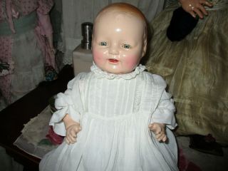 Antique Composition Doll Eih Baby Dimples Horseman
