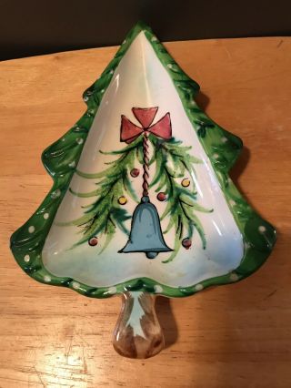 Vintage 1959 Holt Howard Ceramic Christmas Tree Candy/nut Dish