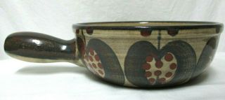 Vintage 22 Landert Swiss Fondue Pot Ceramic Stoneware Mid Century 3