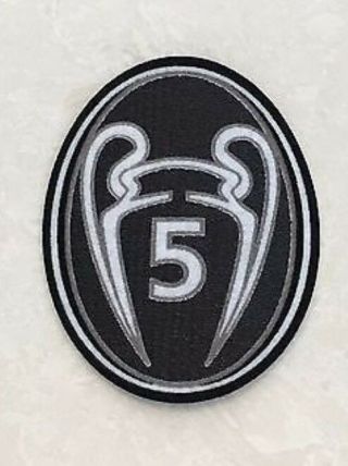 Uefa Champions League Trophy 5 Cup Patch Badge For Barcelona Jersey
