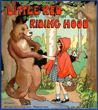 Vintage © 1934 Little Red Riding Hood Book Platt & Munk Eulalie Banks