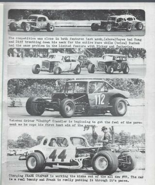 1968 Shangri - La Speedway Modified Program - Jerry Hayes - DB 2