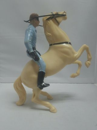 Vintage Hartland 800 Series Lone Ranger With Rearing Silver Horse
