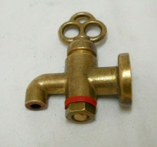 Vintage Greek Small Solid Brass Spigot Faucet 2