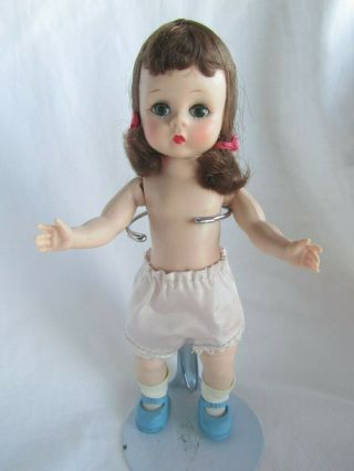 Vintage Pretty Brunette Wendy Face Alexander - Kin Doll - Bkw - 1956 - 57 - Orig Panties