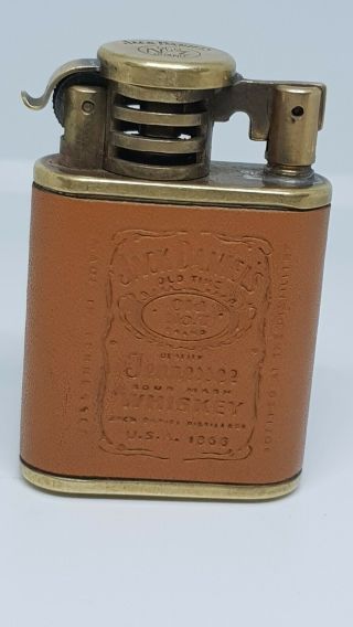 Vintage Collectable Brass Jack Daniels Cigarette Lighter Old No 2 Rare