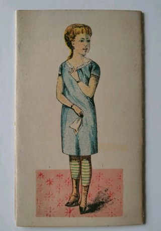 Antique Paper Doll Lithograph Peter G.  Thomson Trade Card Ephemera 1880s Alice 2