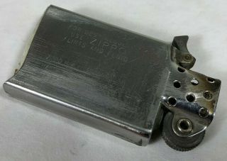 Vintage ZIPPO Circa 1950 ' s Lighter w Vintage Sterling Silver 925 Plafina Case 3