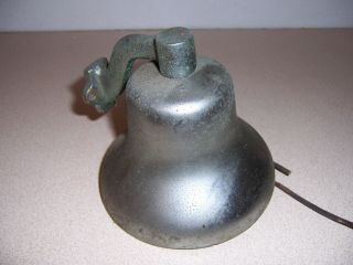 Vintage Nickel Plate Bronze Ships Bell