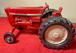Antique Vintage Cast Iron Farm Tractor International Red Harvesting Planting