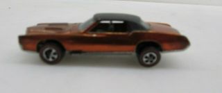 Vintage 1968 Hot Wheels Redline Custom Eldorado Metallic Brown W/ Gray Interior 3