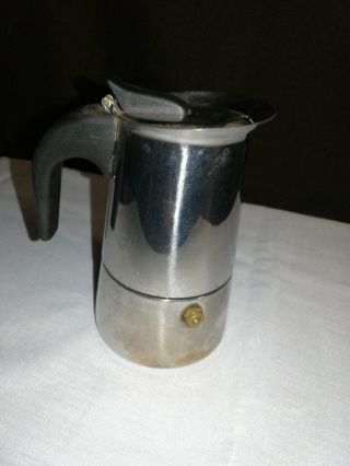 Vintage Gb Guido Bergna Stove Top Espresso Pot (2 Cup) Made In Italy