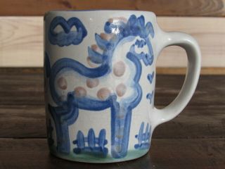 Vintage M.  A.  Hadley Art Pottery Horse - Coffee Mug - Cute
