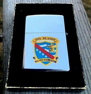 1969 ZIPPO USS BLANDY DD 943 TOWN & COUNTRY DOUBLE SIDED LIGHTER 2