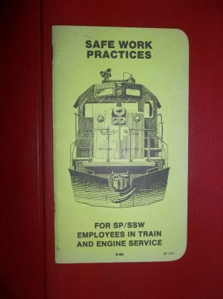 Sprr/ssw (2) Safe Work Practices Booklet August 1986