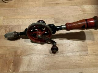 Vintage Millers Falls Co.  Hand Crank,  Egg Beater Drill No.  5a Usa With Bits