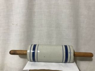 Antique Western Stoneware Rolling Pin