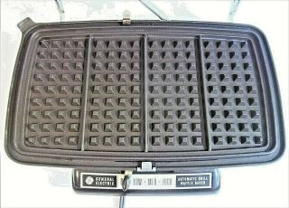 Vintage 1960s GE GENERAL ELECTRIC A4G44T Waffle Baker/Maker/Iron Grill 3