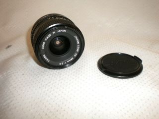 Vintage Canon Fd 28mm 1:2.  8 Camera Lens W/ Cap
