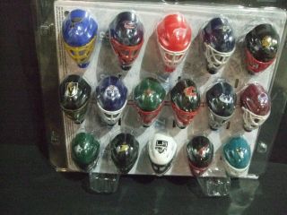 Set Of 30 Franklin Nhl Ice Hockey Mini Goalie Masks Helmets