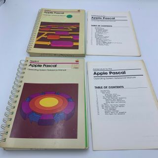 Apple Pascal Manuals For Apple Ii Iie 2 Vintage Computer Books