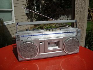 Vintage Jvc Boombox - Stereo Radio Cassette Recorder - Rc - 363jw - -
