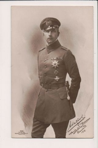 Vintage Postcard Prince Adalbert Of Prussia