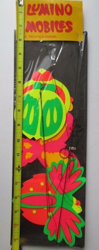 Vintage Psychedelic Day Glo Butterfly Mobile Ultra Rare 1960 