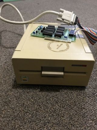 Vintage apple II 5.  25” floppy drive with I/o controller card 2