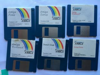 Commodore Amiga Workbench,  Fonts,  Install Disk Vers.  2.  04 Os Software