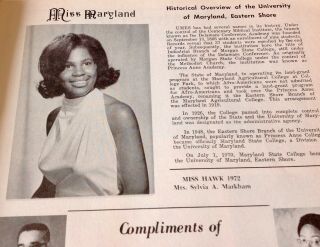 1972 ORANGE BLOSSOM CLASSIC BOWL PROGRAM FLORIDA A&M VS MARYLAND EASTERN SHORE 3