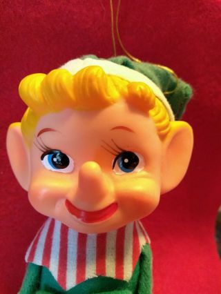 Vintage Knee Hugger Christmas Elf Japan Pixie Upturned 