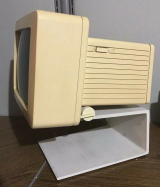 Vintage Apple 8” Monitor A2m4090 Model G090h With Stand A2m4021 Green Screen