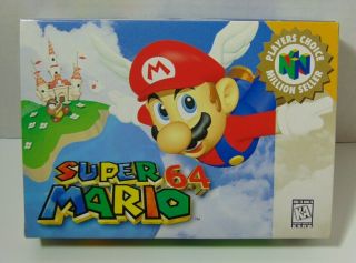Empty Box Only Vintage 1998 N64 Nintendo 64 Mario 64 N64 Box Only