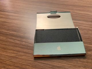 Rare Apple Logo Employee Business Card Holder