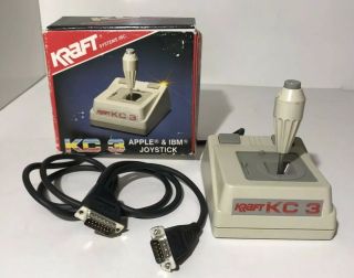 Vtg Kraft Kc 3 Apple & Ibm Compatible Precision Joystick Controller Box
