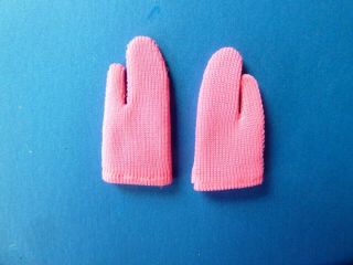 Vintage Barbie Francie Hot Pink Gloves From 1960 