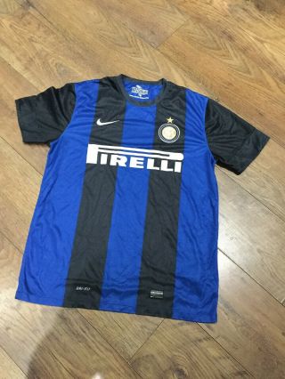 Vintage Inter Milan Mens Nike Football Shirt Size M