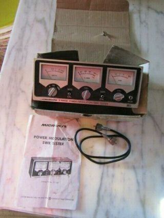 Vintage Micronta 3 Meter Cb Swr Radio Shack Tester Box Instructions