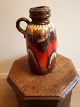West German Pottery Fat Lava Vintage Scheurich Vase Pottery 413 - 26
