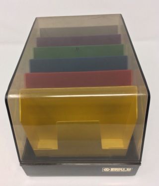 Srw Computer Components Co Minidex/60 Modular View File Floppy Storage Case Usa